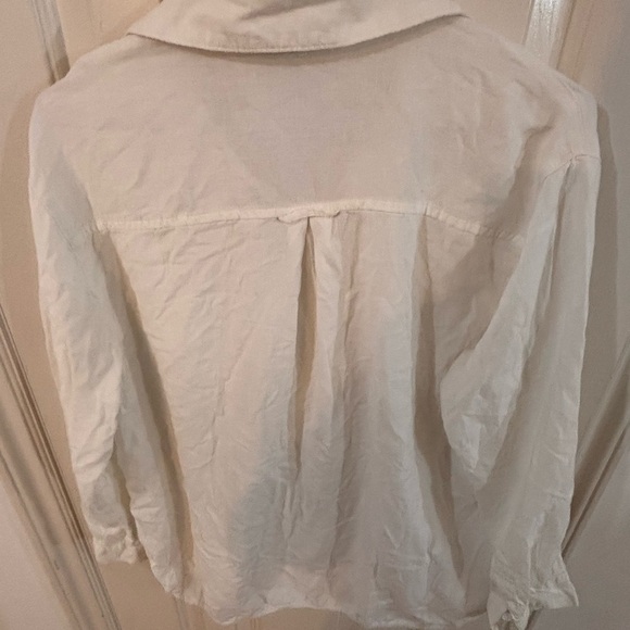Old Navy Cream Collared Shirt - Picture 5 of 7